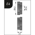 Produktbild für Typ E4, Ø 62 x 26 x 22 mm