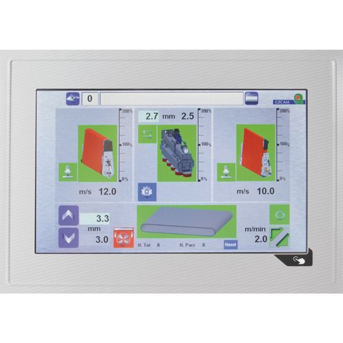   Optional auch mit Bedienung über Touchscreen erhältlich   Bedienung standardmäßig über Schalter und Joystick  