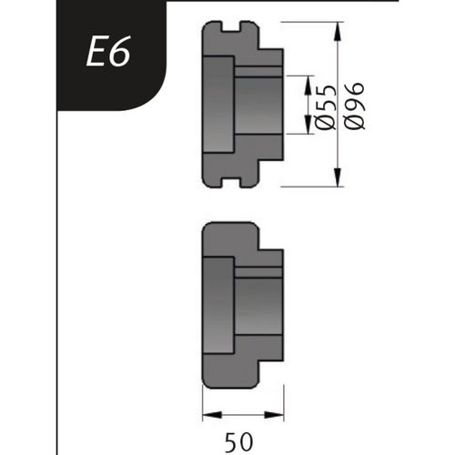 Produktbild für Typ E6, Ø 96 x 55 x 50 mm