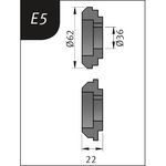 Produktbild für Typ E5, Ø 62 x 26 x 22 mm
