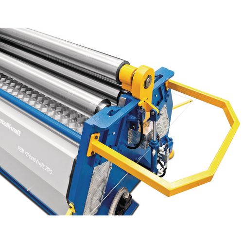 hydraulisches Klapplager zur leichten Entnahme des Materials