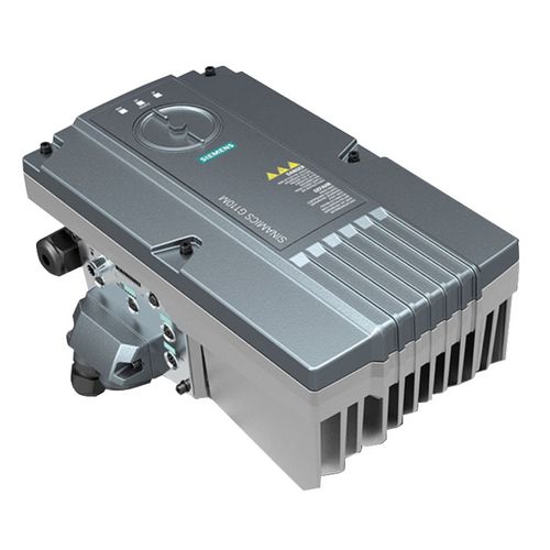 Siemens SINAMICS G110MDezentraler Umrichter in hoher Schutzart (bis IP66) ist modular aufgebaut, bestehend aus Control Unit und Power ModuleMit standardmäßig integriertem EMV-Filter