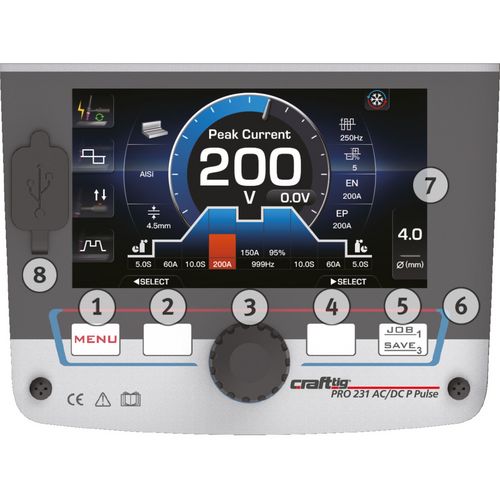 Produktbild für CRAFT-TIG PRO 231 AC/DC P PULSE