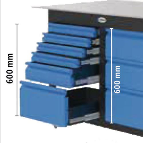 Produktbild für Siegmund Workstation Basispaket inkl. 4 Schubladen inkl. Werkzeug-Set A